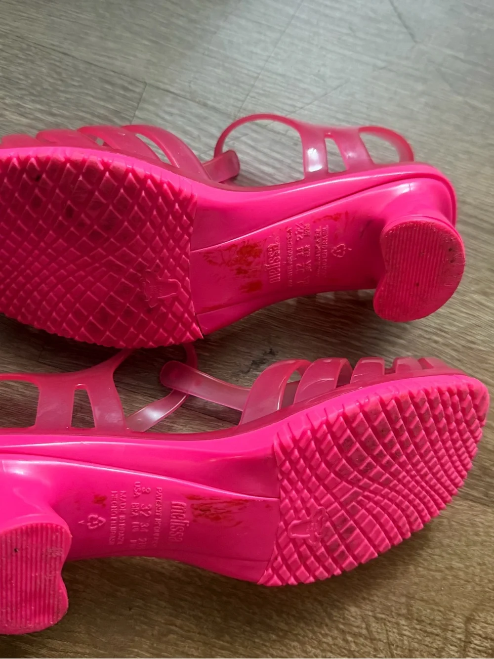 Mini Melissa Vixen Pink Jelly Heeled Sandals - 3